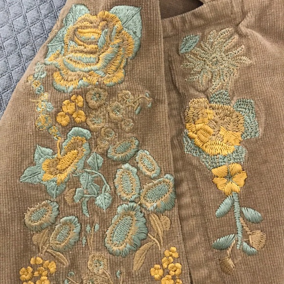 True Meaning fitted embroidered corduroy blazer - Picture 8 of 8